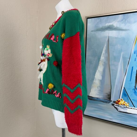 It’s our time Ugly Christmas sweater “ no prob-llama”
NWT Size large - Picture 3 of 7